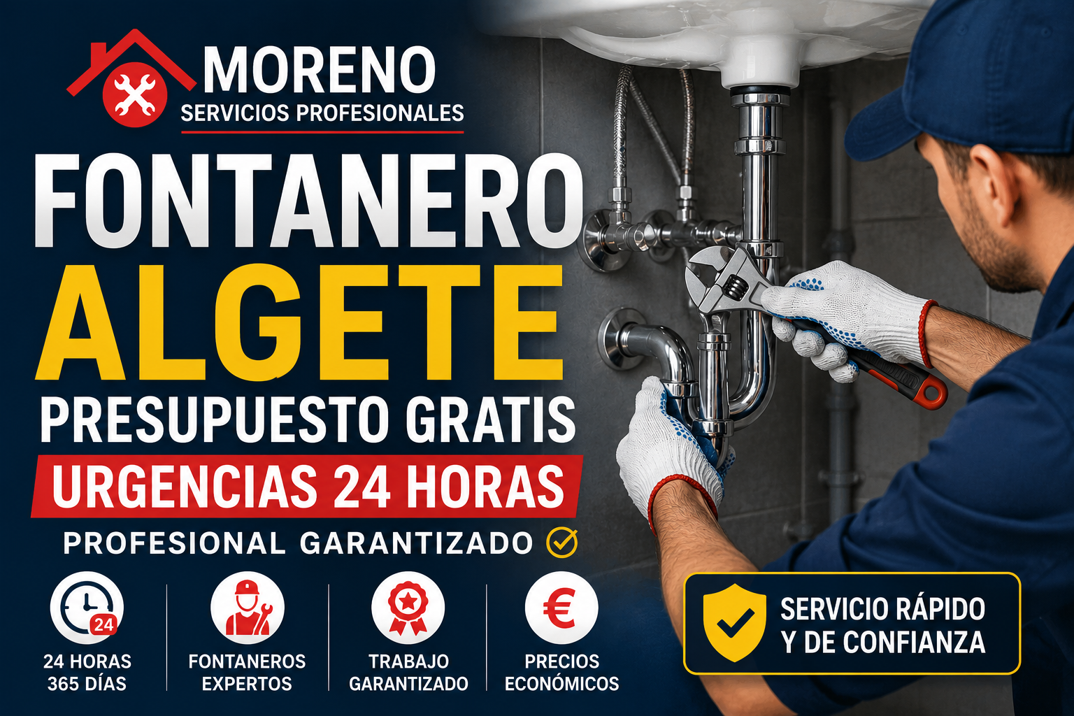 Fontanero Algete Presupuesto Gratis Urgencias 24 horas Profesional Garantizado